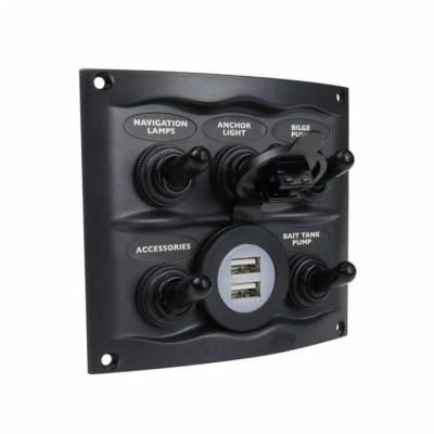 Strömbrytarepanel (5) USB