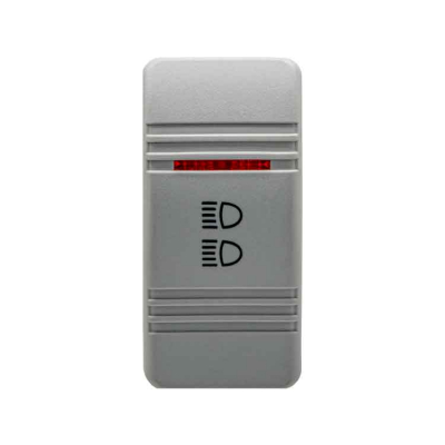 Grå Huv Strålkastare