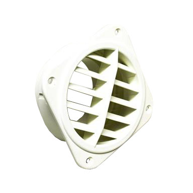 Utblås 60mm Vridbart Vitt