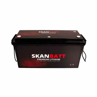 Lithiumbatteri Premium 12V 200Ah BMS Bluetooth Heat