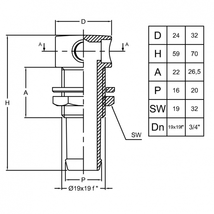 Luftningsventil Rak För Tank Med Filter