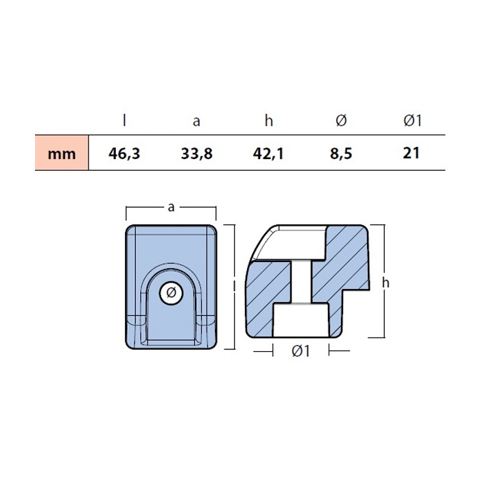 Motoranod Zink Evinrude G2 200-300 hk