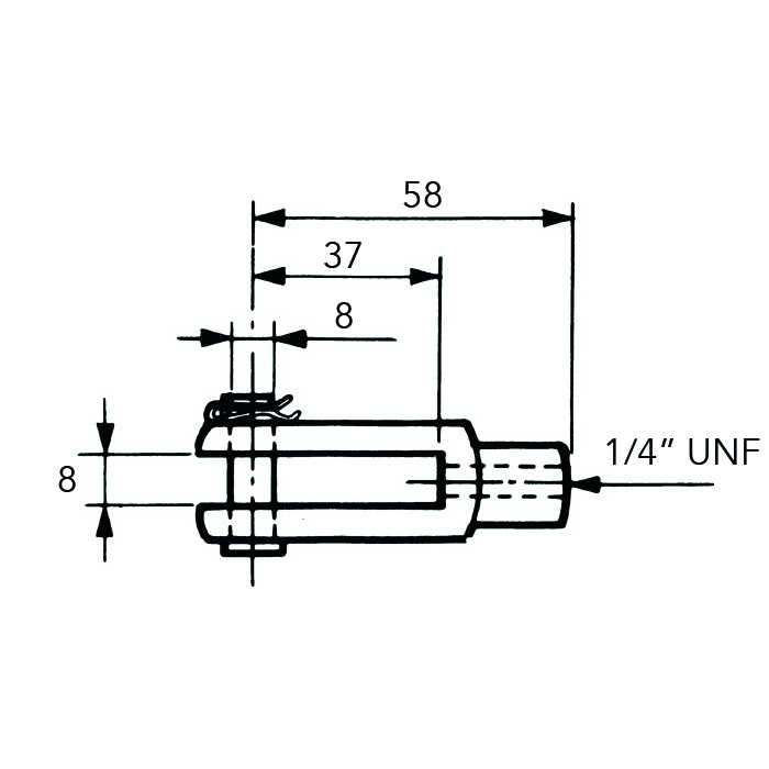 Gaffel (292728) 43C 1/4''