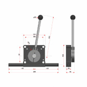 Reglage Vänster 150mm Slag Reglage Vänster 150mm Slag