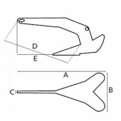 DC - Delta Ankare Rostfritt DC - Delta Ankare Rostfritt