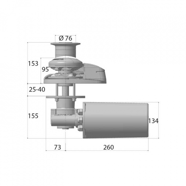X2 Ankarspel Hög Svart 12V 1000W