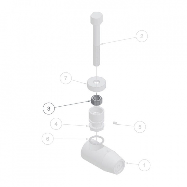Låsmutter M12 Nylock A4 För +50