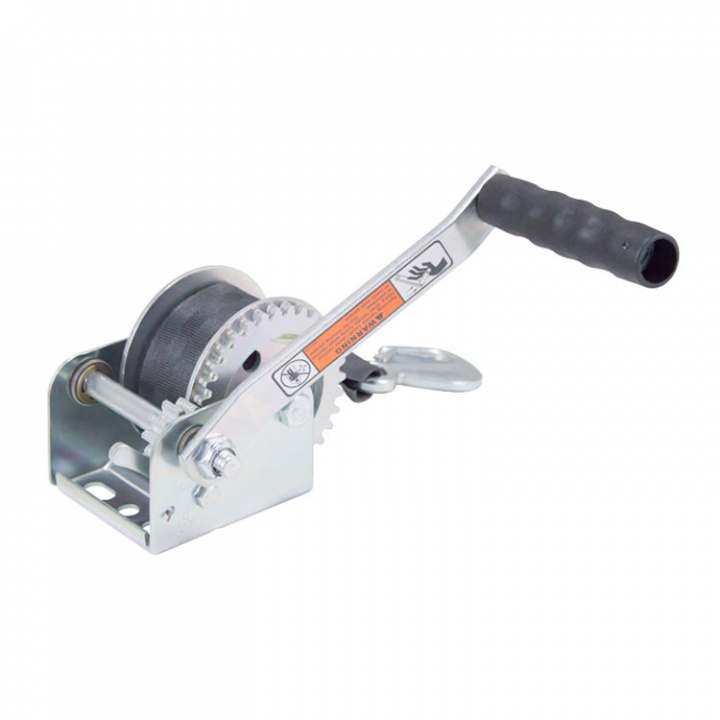 DL Trailervinsch DL600A 1 Växel Band m/krok 272 kg