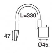 Kartlampa Kurs SMD LED 330mm Kartlampa Kurs SMD LED 330mm