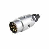 Kraftig Zink-Trailerkontakt Hane 7-Polig 12V Kraftig Zink-Trailerkontakt Hane 7-Polig 12V