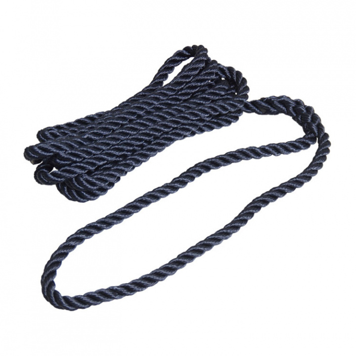 Förtöjningslina 3-slagen Marinblå