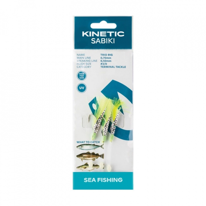 Sabiki Trio Makrill/Torsk Tafs - Grön Flash