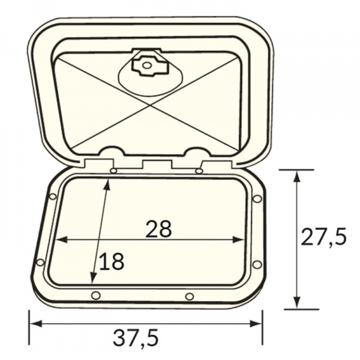 Lucka Classic Vit 275x375mm