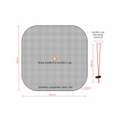 Myggnät Universal Till Däckslucka - 650x650 mm Myggnät Universal Till Däckslucka - 650x650 mm