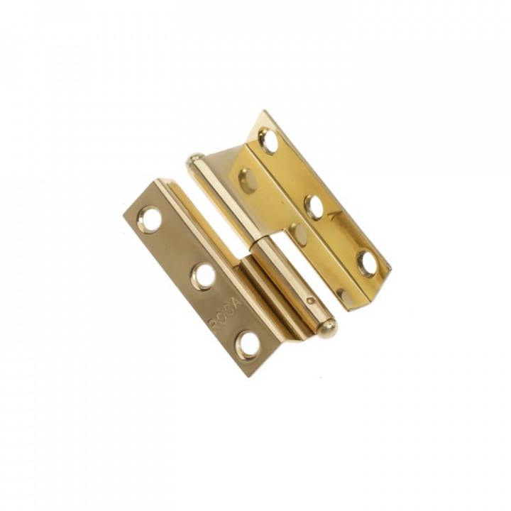 Dörrgångjärn 35x55 mm Vänster Polerad Mässing