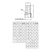 Slangsockel I Mässing Med Utvändig Gänga Slangsockel I Mässing Med Utvändig Gänga