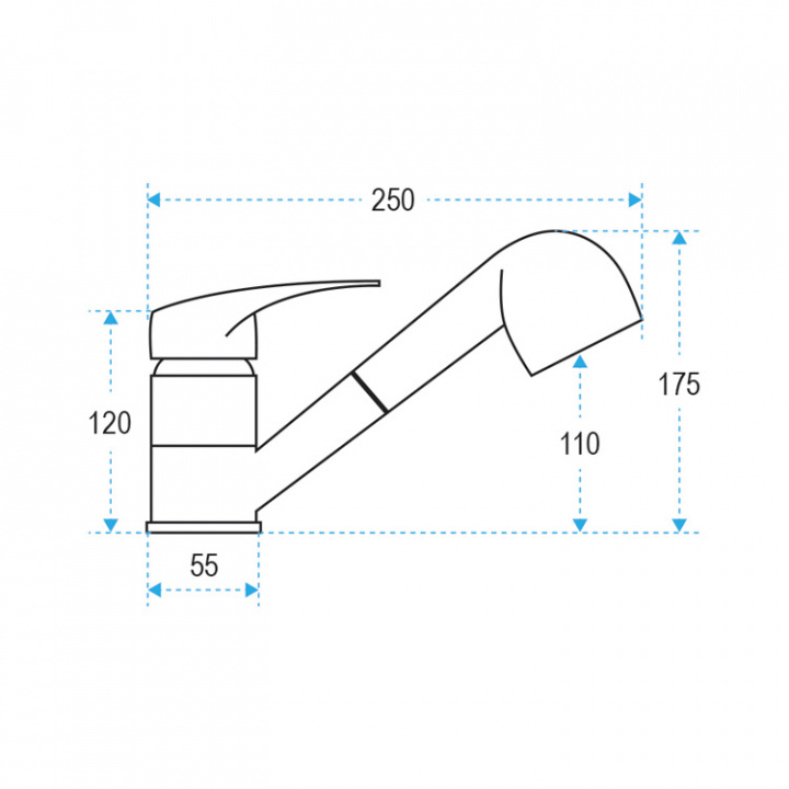 Blandare Med Duschmunstycke 150 cm
