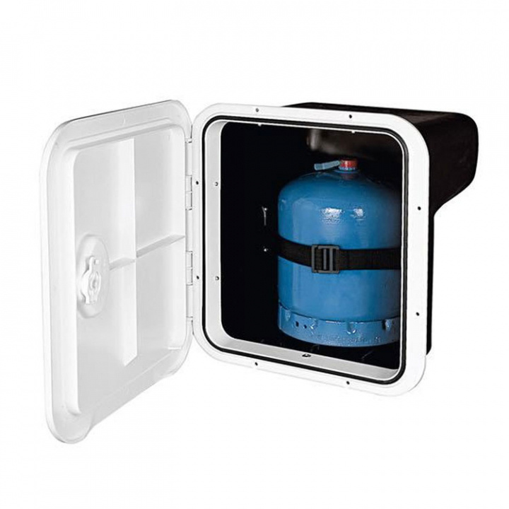 Gasflaskebehållare Vit Till 3kg Gasolflaskor 397x356 mm