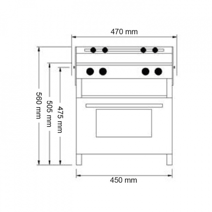 Neptune 4500 Gasolspis Med Ugn