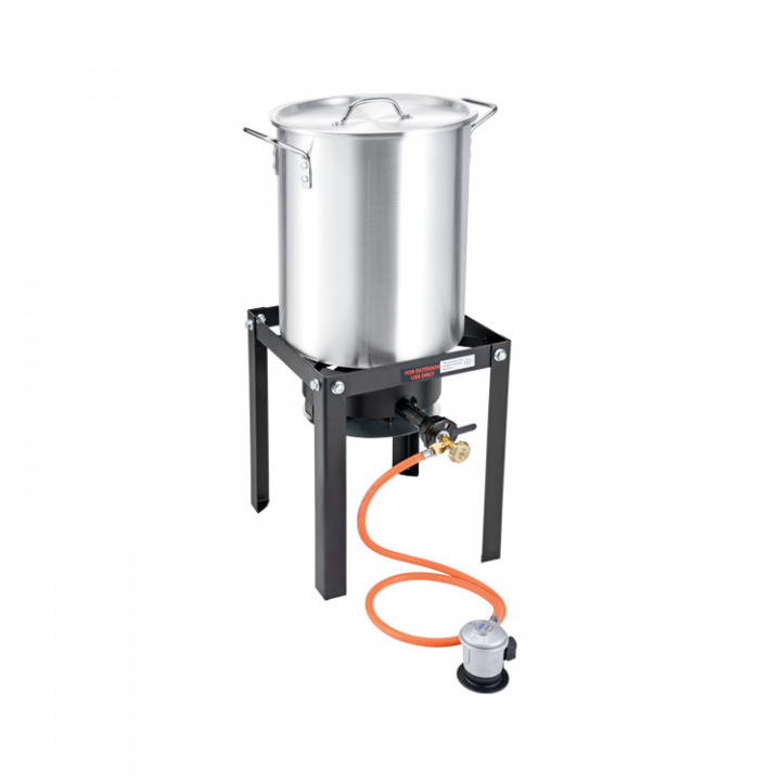 Krabb/Musselkokare 30L Med Brännare & Stativ