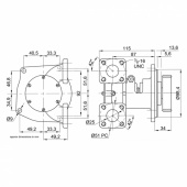 Pump brz flg 040 3/4 Pump brz flg 040 3/4