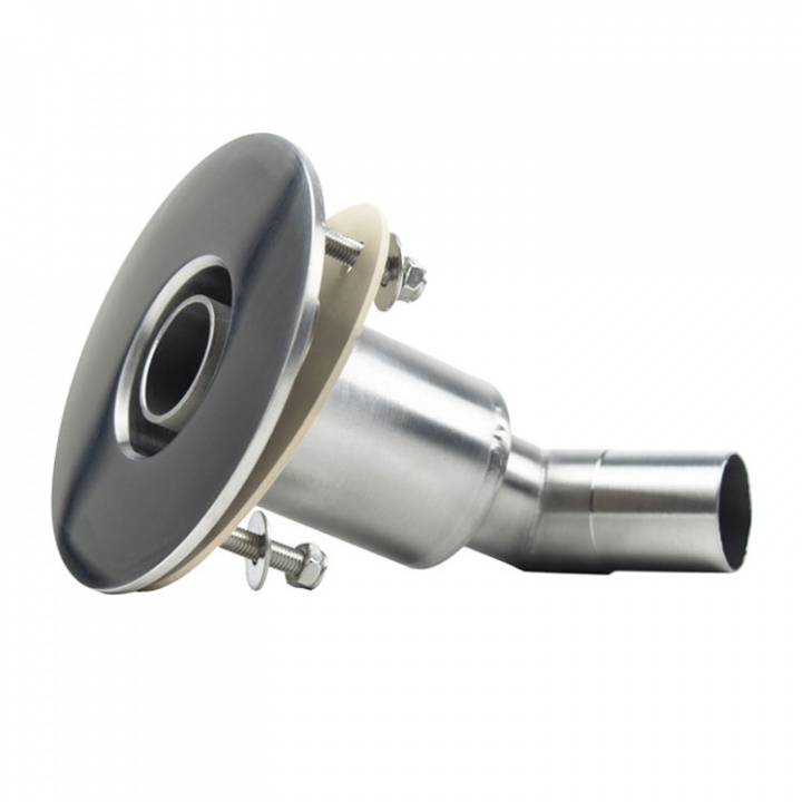 Bordgenomföring 90gr Ø24mm Anslutning AISI 316