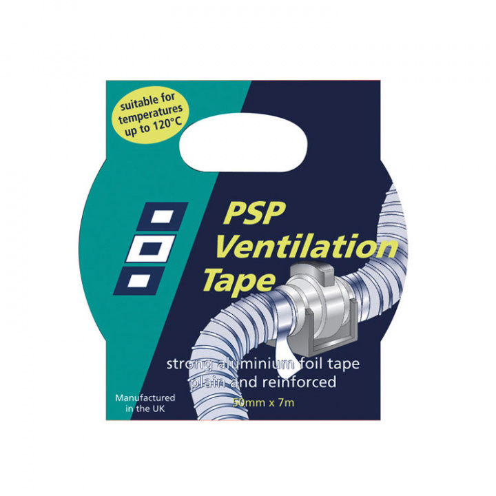 Ventilationstejp Aluminium 50 mm x 7 m