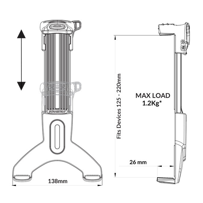 ROKK iPad/Surfplatta Hängare