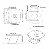 Powertower För Radar 150mm Aluminium Svart Powertower För Radar 150mm Aluminium Svart