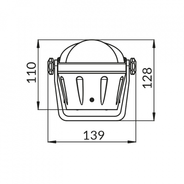 Artica Bygelmonterad Kompass Vit/Svart 2 3/4