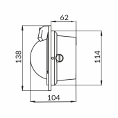 Polare BP1 Skottmonterad Kompass Svart Ø 80 mm Polare BP1 Skottmonterad Kompass Svart Ø 80 mm