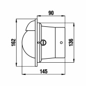 Polare BP2 Skottmonterad Kompass Vit Ø 100 mm Polare BP2 Skottmonterad Kompass Vit Ø 100 mm