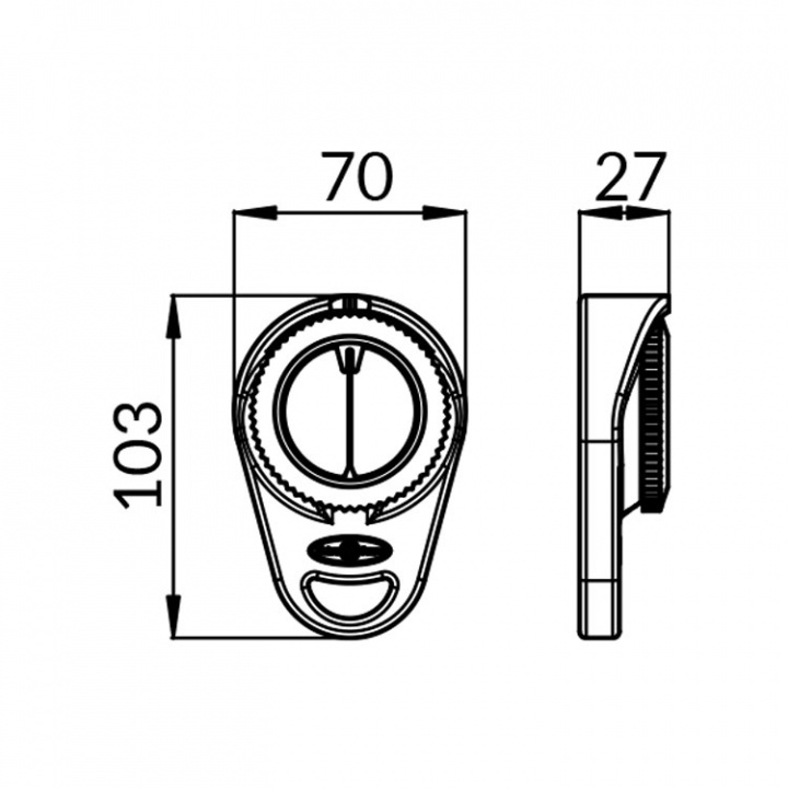 Orion Pejlekompass Blå Ø48 mm