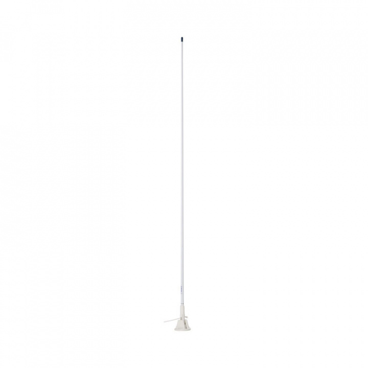 KM-22 BS VHF-Antenn Med Fällbart Fäste Vit