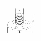 Antennbeslag Fast Däckmontering Antennbeslag Fast Däckmontering