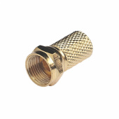F-Kontakt Guldpläterad Till 6 mm Kabel (Koaxial) F-Kontakt Guldpläterad Till 6 mm Kabel (Koaxial)