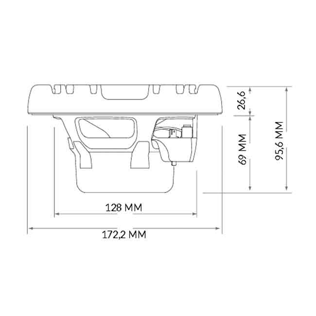 Koaxialhögtalare HMX 6.5-LD-TW (RGB) Marine