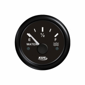 Tankmätare Vatten Svart 0-190ohm 12/24V Tankmätare Vatten Svart 0-190ohm 12/24V