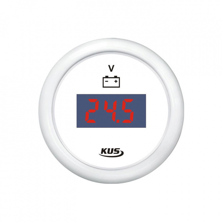 Digital Voltmätare Vit 9-32v 12/24V