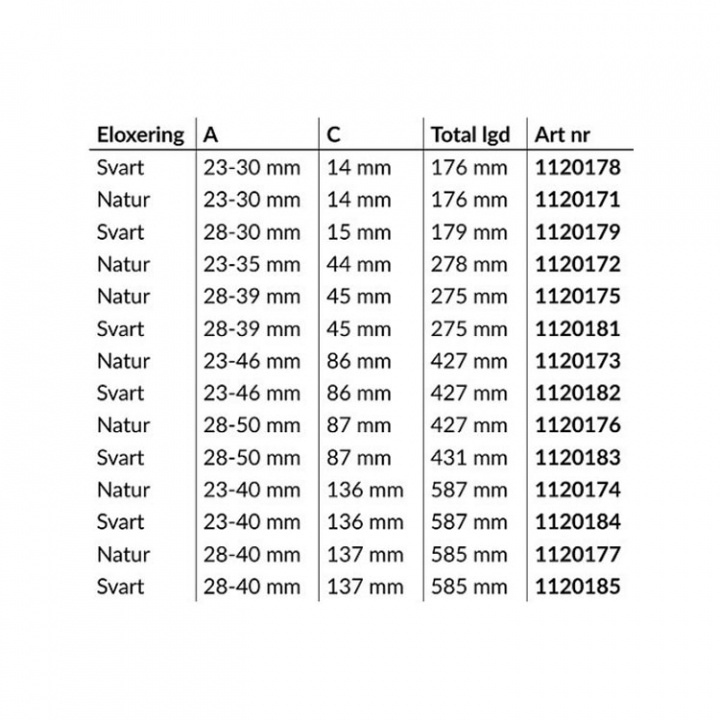 Rakego Fällbar Konsol Svarteloxerat
