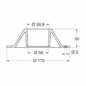 Påbyggnadsbas Bordstativ Ø170 mm Påbyggnadsbas Bordstativ Ø170 mm