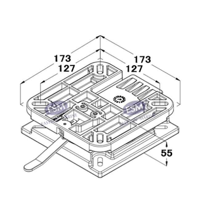 Svirvel För Stolstativ Med Quickrelease Och Låsning