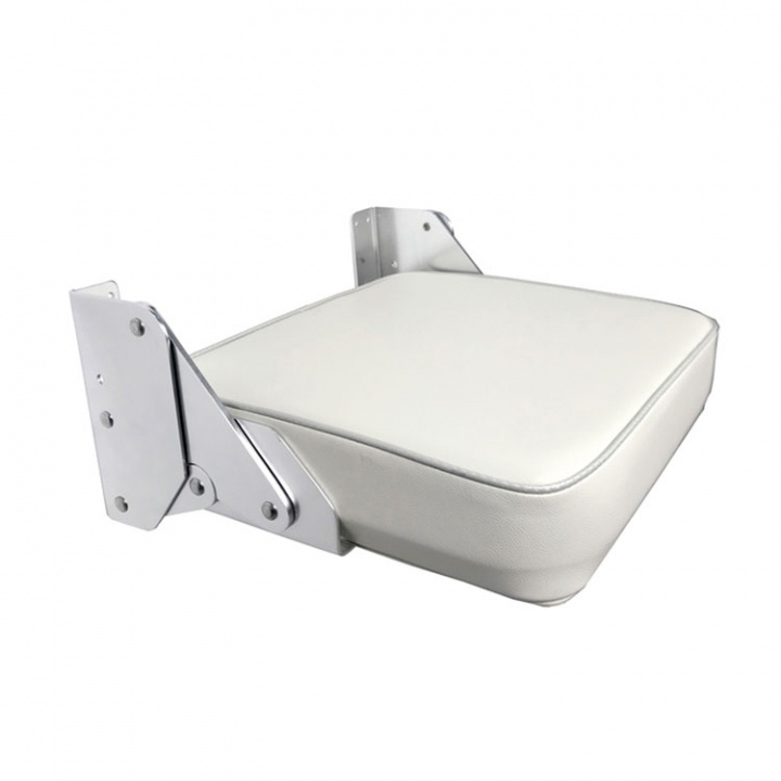 Fällbart Säte Vit/Ljusgrå 41x45.7 - 11.5 cm