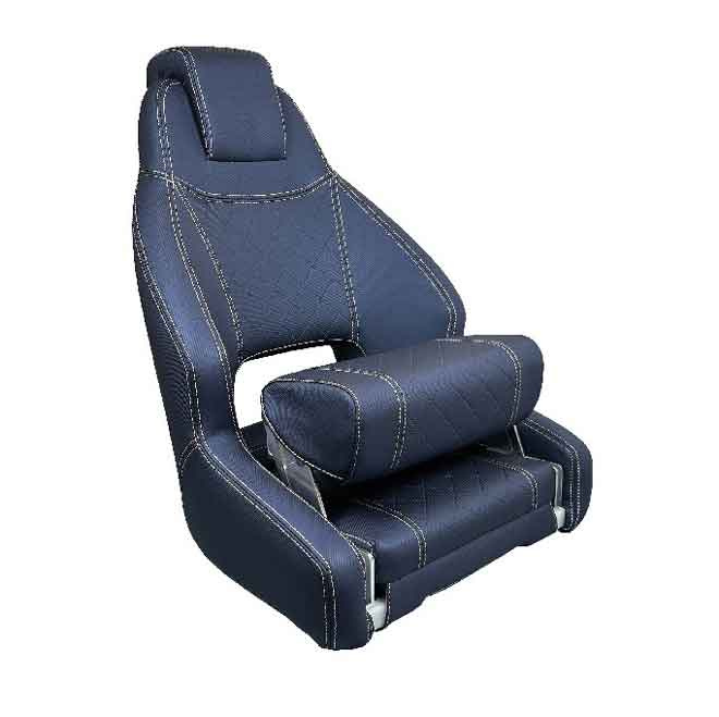 RM52 Båtstol Med Flip-up dyna Marinvinyl Navy