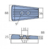 Zinkanod Volvo Stern Drive SX/DPS Zinkanod Volvo Stern Drive SX/DPS