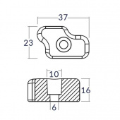 Zinkanod Flex-o-fold 2-bladig Komposit-propp #119 Zinkanod Flex-o-fold 2-bladig Komposit-propp #119