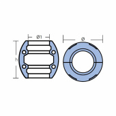 Axelanod Zink 55-85 mm Axelanod Zink 55-85 mm
