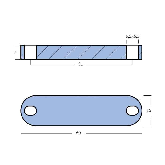 Zinkanod Quick Bogpropeller btqr