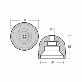 Zink Till Vetus Bogpropeller Zink Till Vetus Bogpropeller