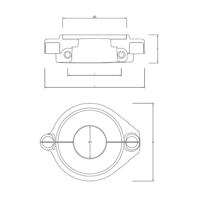 Zinkring 2-delad Volvo 130/150S